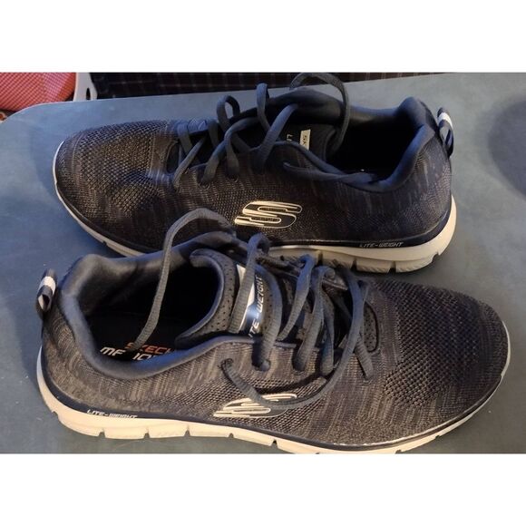Skechers Men’s Track- Front Runner Sneakers  Navy /Gray Size 9 - Picture 1 of 7